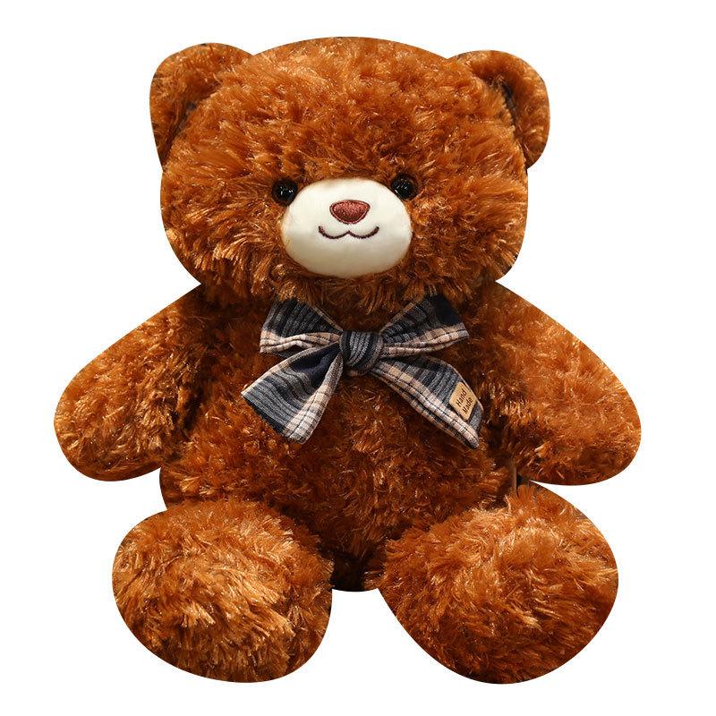 Cartoon Cute Little Bear Plush Toy with Bow Tie - Perfect Birthday Gift
