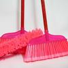 Abdo Household Hard Bristle Plastic Broom with Wooden Handle