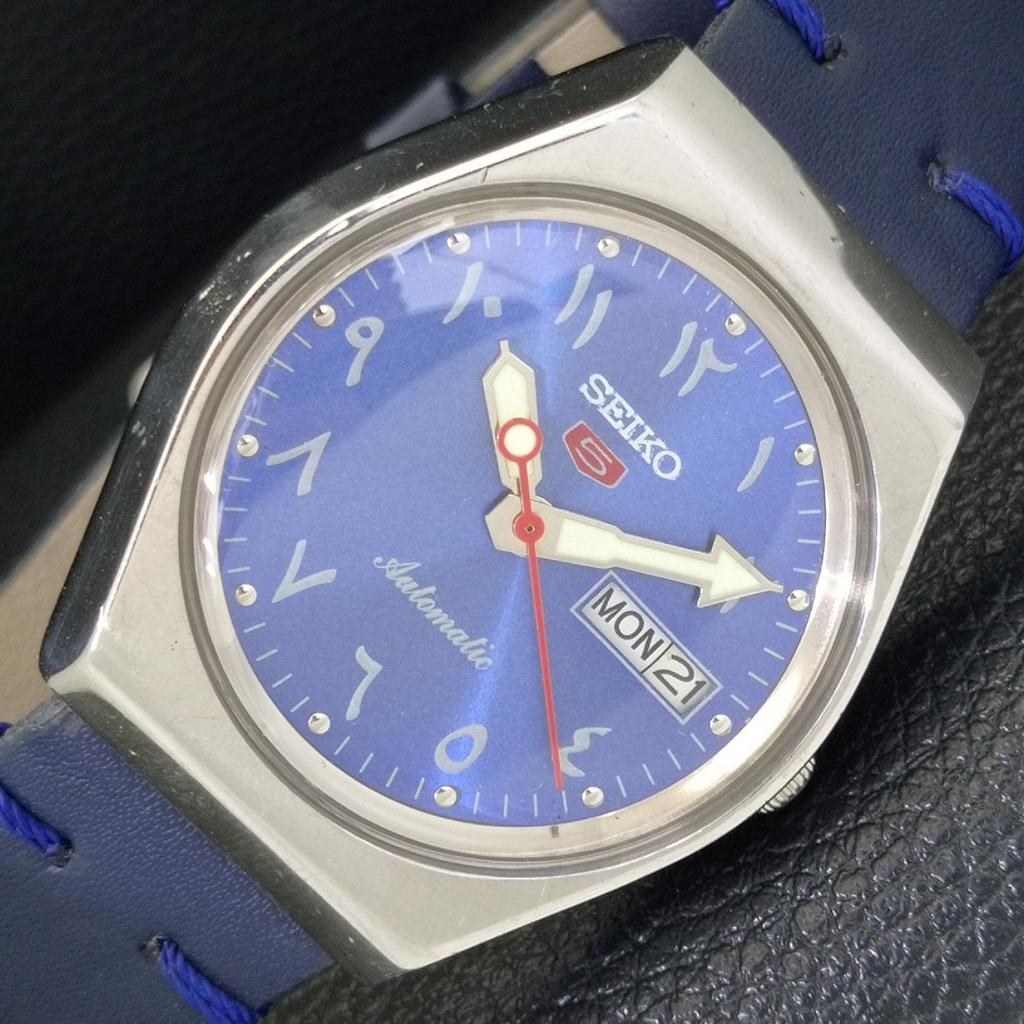 

ВИНТАЖНЫЕ МУЖСКИЕ ЧАСЫ SEIKO 5 AUTOMATIC 6309A ЯПОНИЯ С АРАБСКИМ СИНИМ ЦИФЕРБЛАТОМ a702663-1 R209-a702663