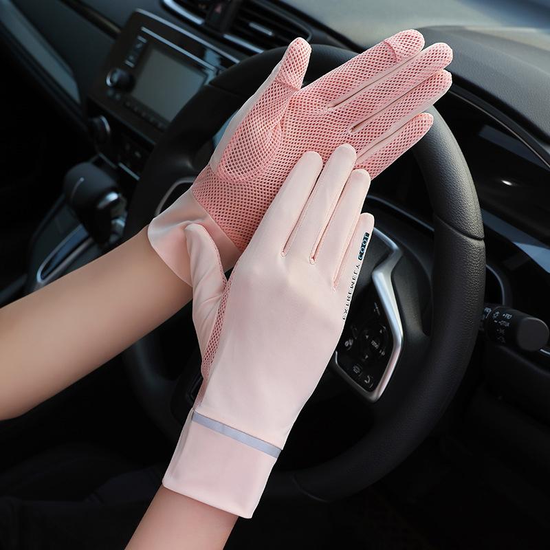 Summer Women's Sun Protection Gloves Anti-UV Ice Silk Glove for Car Motorcycle Bike Driving Sports Protection Thin Glove Unisex