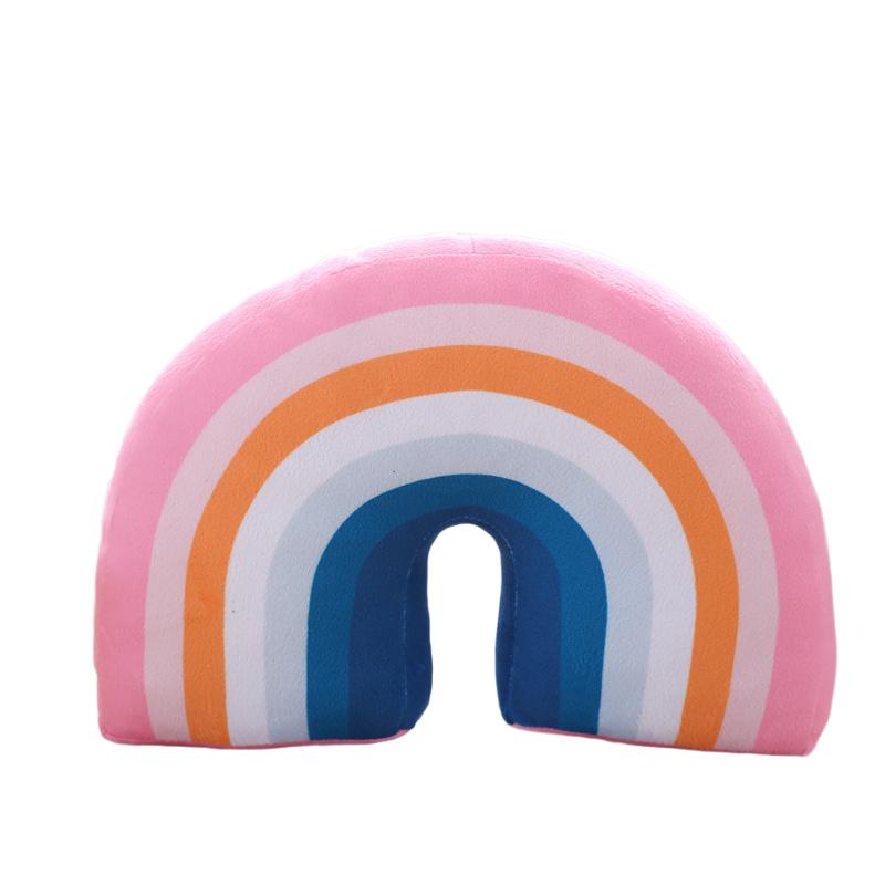 Fluffy Star Cloud Moon Rainbow Plush Pillow Stuffed Sky Natural Cushion Yellow Pink Blue Shy Emotion Plushie Decoration Gift