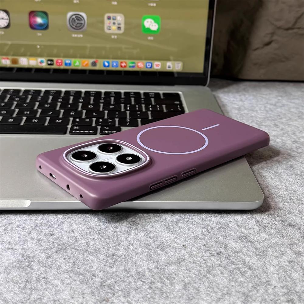 Ultra Thin Solid Color Matte Hard Case For Xiaomi Redmi Note 14 13 Pro Plus 14R 14C 13C Magnetic Wireless Charge Slim Back Cover