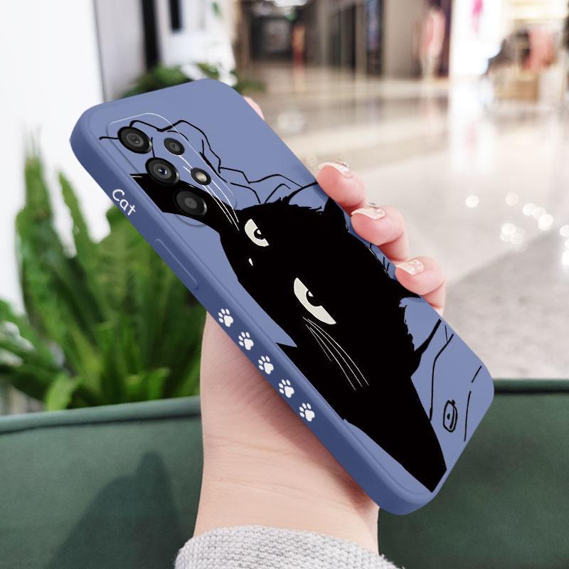 Aggrieved Cat Phone Case For Samsung A17 A56 A36 A26 A16 A06 A54 A34 A24 A14 A15 A25 A35 A55 A73 A53 A33 A23 A13 A72 A52 A32 A22