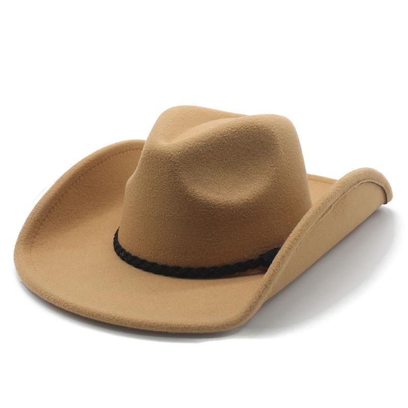 Traditional Wool Felt Gentleman Hat With Wide Brim For Winter Casual Wear