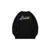 Li Ning Badminton Series Letter Print Crew Neck Loose Long Sleeve Sweatshirt Unisex sweatshirt Black AWDS201-2