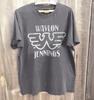 Nuova Maglietta in Cotone Grigio Antracite con Logo Jennings Waylon Unisex