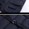 Middle-aged and Elderly Dad's Multi-pocket Vest Fishing Vest Autumn and Winter Warm Cotton Vest Outdoor Wear Men's Sleeveless Jacket