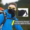 Winter Motorcycle Warm Scarf Wool Windproof Ski Mask Suitable for Unisex Drawstring Thick Camping and Hiking Sports Half Mask