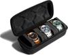 Men's Watch Storage Box Travel Portable Handpiece with Protective Sponge Black Oxford Cloth Durable Watch Storage Box