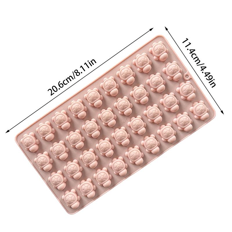 Mini silikonová forma želva na čokoládu, 36-dutinková forma na čokoládové bonbony mořská želva, želva, kostky ledu, mořské zvíře, pryskyřičná forma