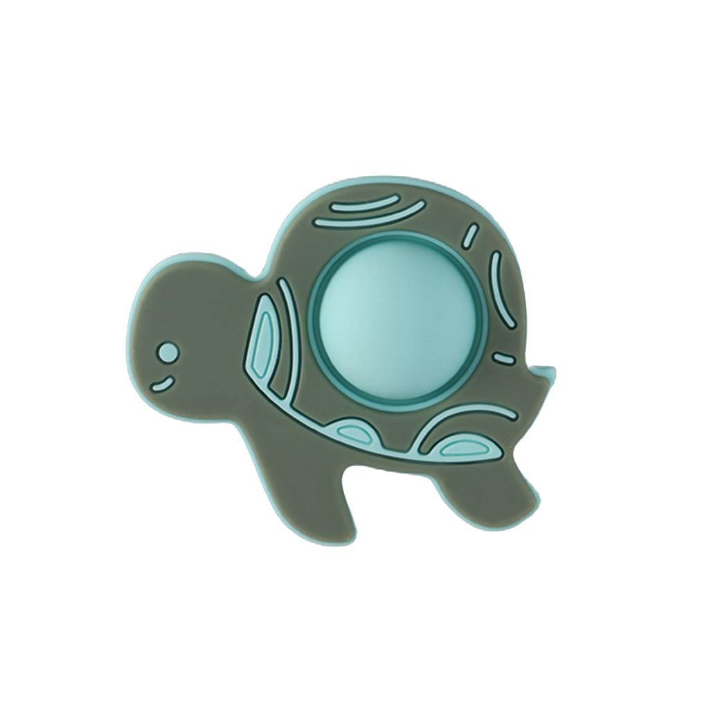 Color Kids 1PCS Baby Silicone Teether Toy 0-12 Months BPA Free Chewing Relief Sensory Toy For Newborn Infant Toddler Safe