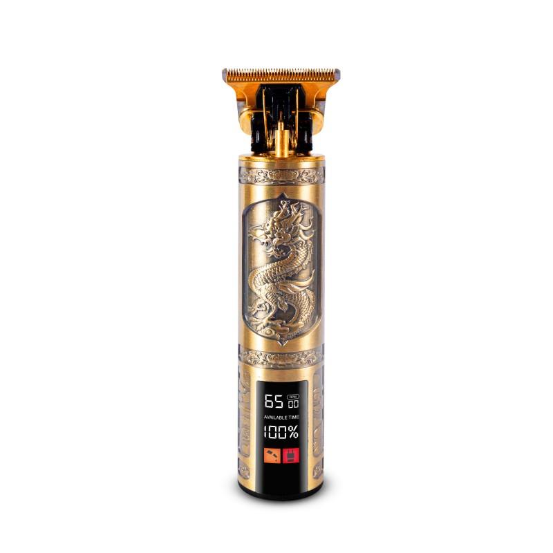 Tondeuse Sans Fil Pour Cheveux Et Barbe Avec Ecran Led Dore Modele Dragon De Becker