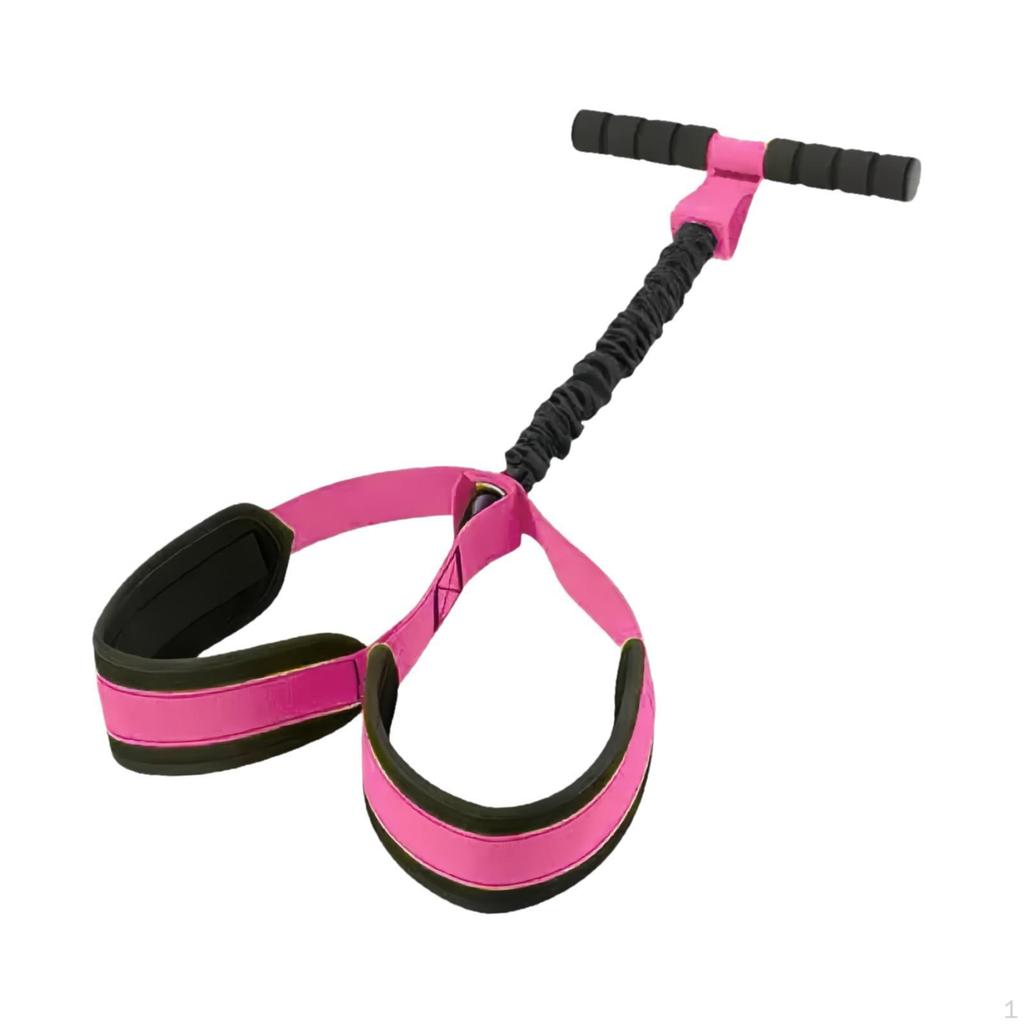 Elastic Pedal Resistance Bands with Footplate And Handles for Strength Training, Body Stretching,