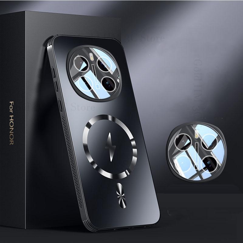 For Magsafe Magnetic Armor Shockproof Case For Honor Magic 7 6 Pro Cooling Magsafing Cover Lens Protector For Honor X60 200 Pro