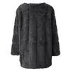 Women Plus Size Short Faux Coat Warm Furry Jacket Long Sleeve Outerwear