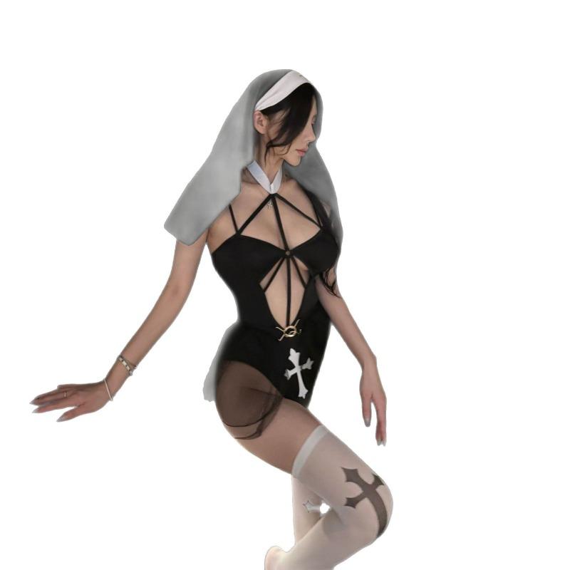 Sexy Lingerie Sexy Nun Uniform Os Uniform Halloween Costume Cosplay Nun Costume