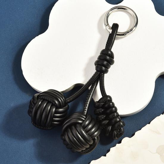 Keychain Pendant Imitation Leather Smooth Surface Neat Stitching Key Chain Versatile Wallet Car Keys Backpack Decoration