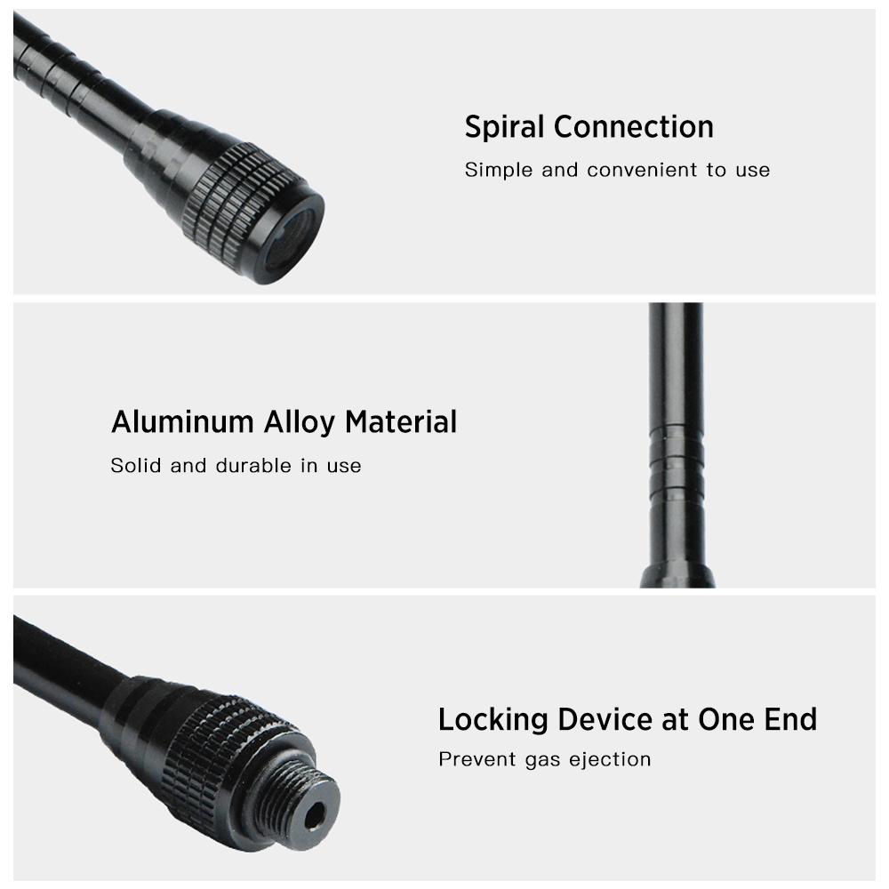 Lixada Outdoor Camping Gas Light Extension Pole Aluminum Alloy Extension Rod for Outdoor Camping