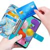 Etui na telefon z portfelem magnetycznym A 51 na Etui Samsung Galaxy A21s A51 A31 A11 A01 A71 Etui Funda Marmurowa skórzana klapka Zderzak