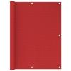 VidaXL Balcony Screen Red 120x500 Cm HDPE