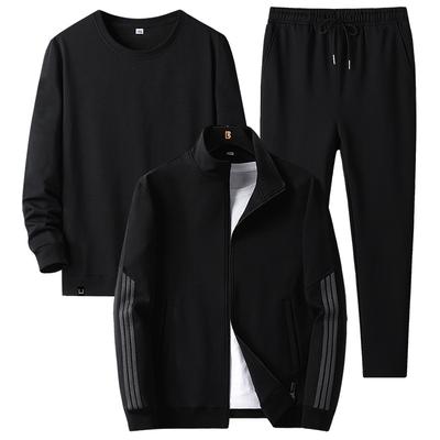 Frühling und Herbst Sport Anzug Herren große Größe Casual Sportswear 3-teiliges Set