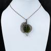 Moldavite Pendant Copper Wire Wrapped Pendant Moldavite Gemstone Jewelry Handmade Pendant Gift For Mother Copper Wire Jewelry Healing Stone