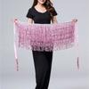 Belly Dance Waist Chain New Glitter Layer Tassel Waist Cover Indian Dance Performance Practice Strap Hip Scarf Skirt Waist Scarf