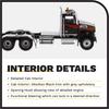 DIECAST MASTERS Western Star 4700 SF Tandem Truck Tractor with Metallic Black Cab