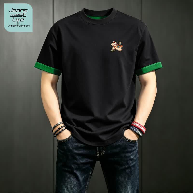 Jeanswest Life Men s 2026 Summer Round Neck T-Shirt 3XL