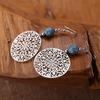 Fashion Hollow Complex Round Decorative Earring Ear Ear Earrings Jewelry