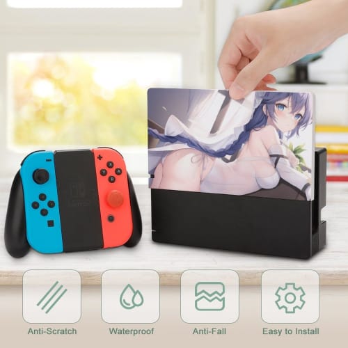 Roxy Migurdia Mushoku Tensei Switch Dock Cover, Switch Base Protective Shell, Stylish, Slim, Lightweight, Protective Case for Switch Dock, Console Sto