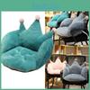 Seat Plush Crown Cushion Chair Pad Fur Home Office Waist Lumbar Pillow Warm Soft