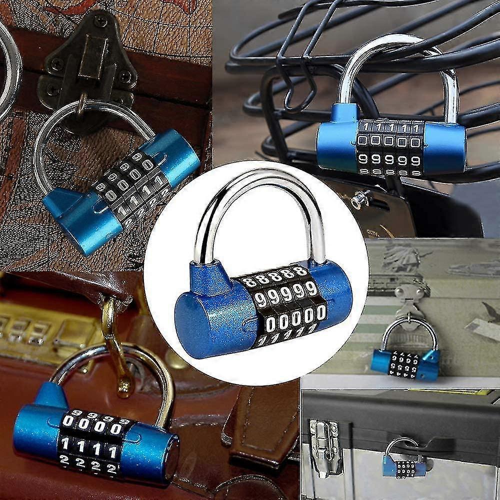 5 Digit Combination Padlock, Gym Padlock, Can Be Reset Combination Locks