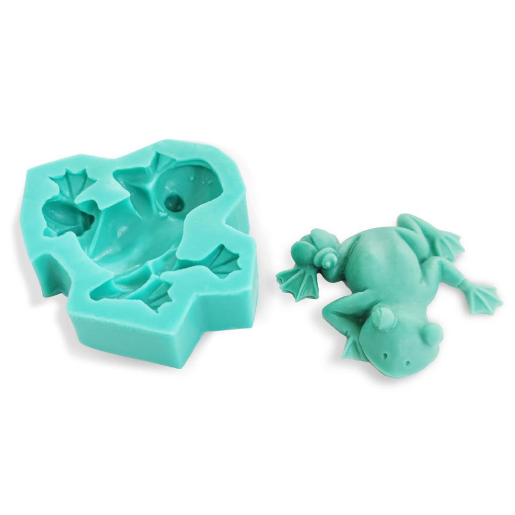 Cute for Frog Shaped Silicone Mold 3D Fondant Mould DIY Cake Decor Candy Dessert Mould Home Kitchen Baking DIY Supplies