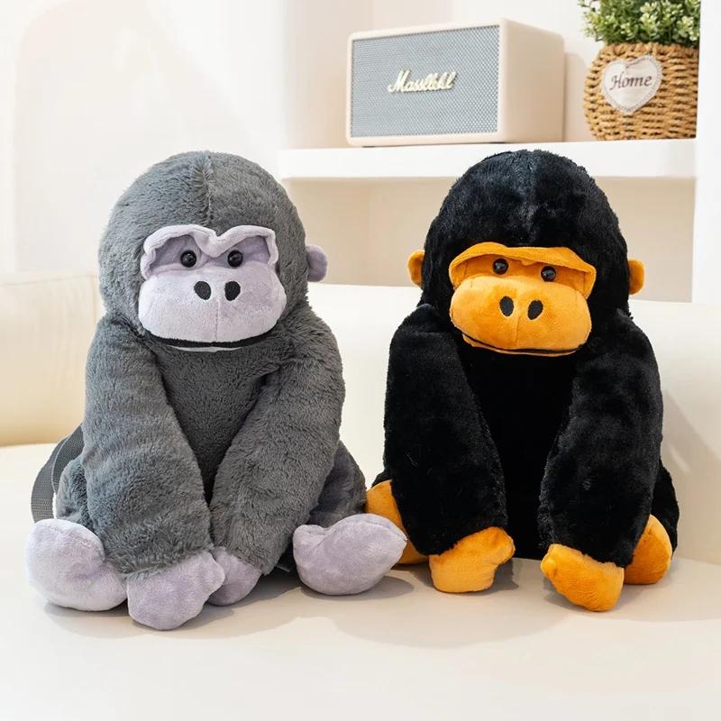 Bambola Morbidissima Zaino Gorilla Grande Capacità Borsa Durevole Scuola Viaggio Escursionismo Cinghie Antiscivolo Resistenti all'Acqua Lavabile in Lavatrice