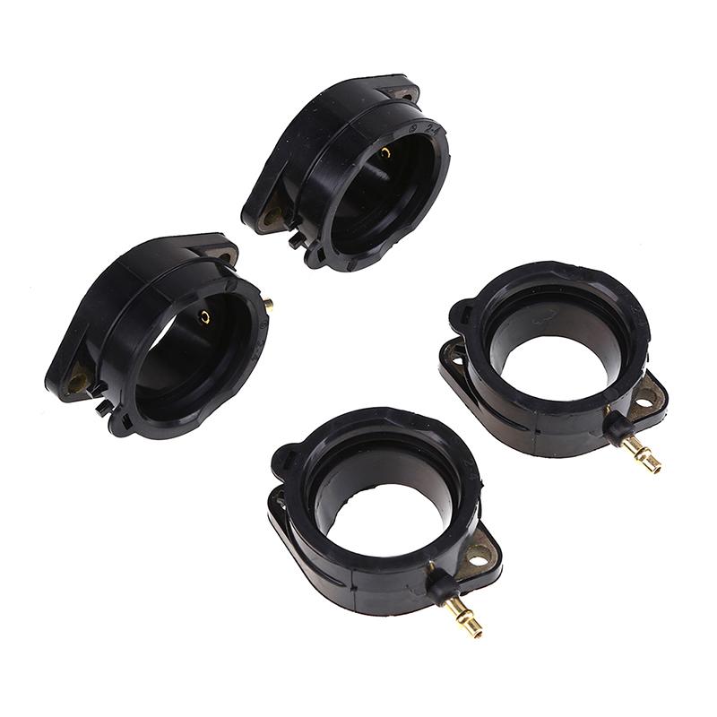 4Pcs Rubber Carburetor Intake Manifold Boot Joints Engine Insulator Adapters Replacements for Kawasaki ZX1200C ZX1100C ZX1100D