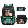 Demon Hunters Peripheral Printing Children's Fashion Backpack Cross-border Large Capacity Primary and Secondary School Student Leisure School Bag Set