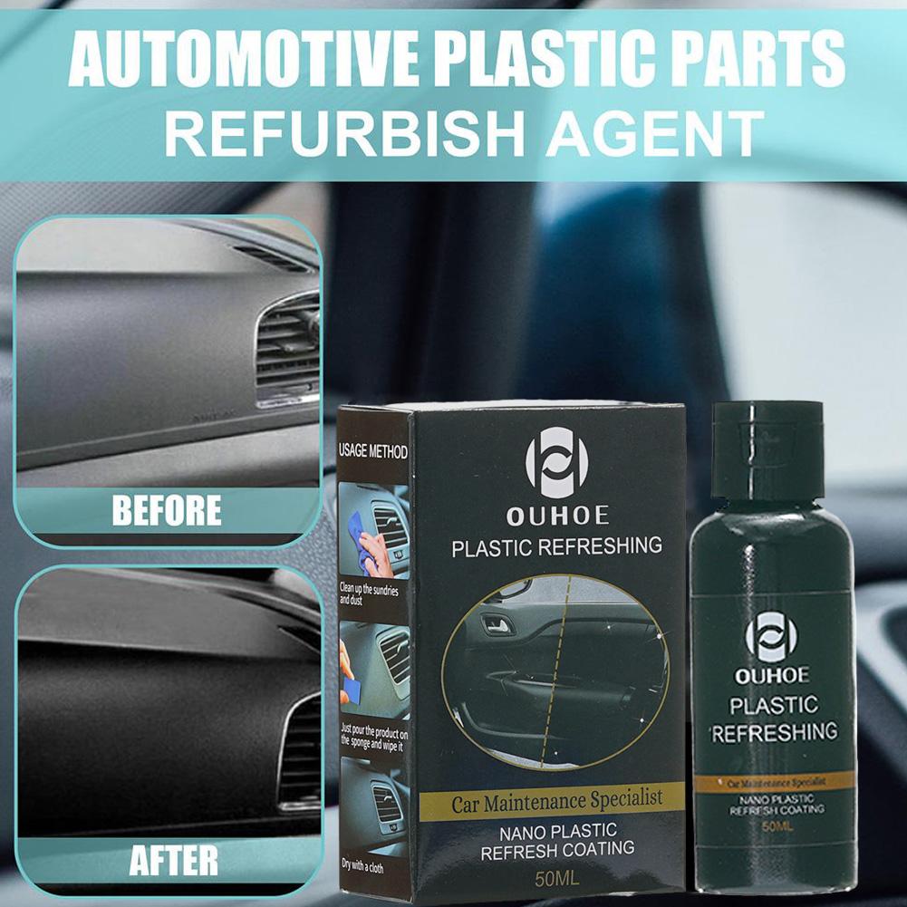 30/50ML Rinnovamento per parti in plastica Agente di ristrutturazione Restauratore auto Pulisci ripristino Nuovo aspetto per cucina Bagno
