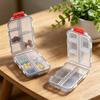 Pill Organizer Large Capacity with 10 Compartments Pill Box Portable Independent Lids Container for Travel And Gym