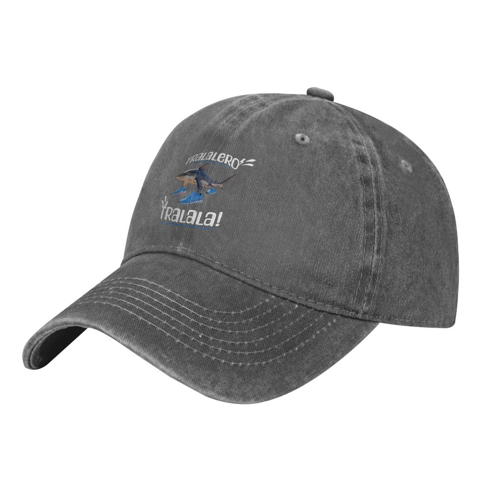 Vintage Tralalero Tralala Italian Brainrot Baseball Cap for Men Women Distressed Washed Snapback Hat  Outdoor Soft Hats Cap