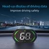 Universal GPS Speedometer HUD For Cars - 2025 New Head Up Display With MPH/KMH, Overspeed Alarm, Fatigue Alert, Large LED Font, Plug & Play USB, Auto
