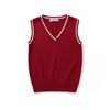 Gilet a Maglia Senza Maniche Donna Uomo Scollo a V Preppy Studenti Ragazzi Ragazze Classico Primaverile Maglione Lavorato a Maglia Moda Coreana Gilet Retrò