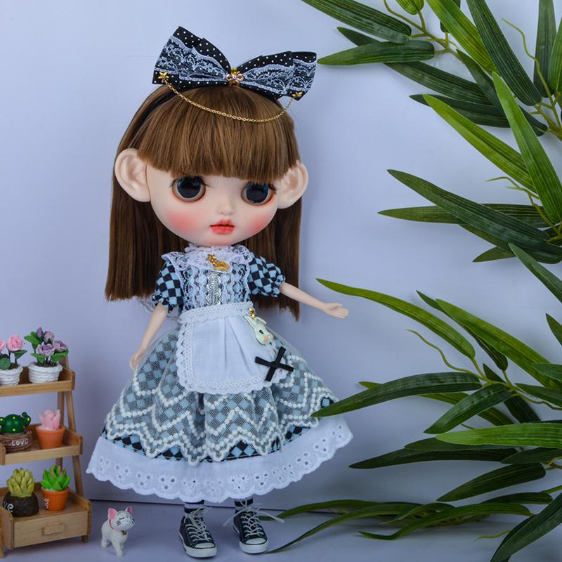 green dress with lace suit for blythe doll licca DOLLS