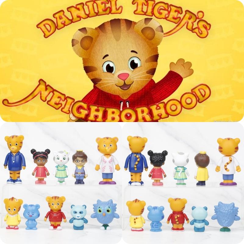 Pazela Kleiner Tiger Daniel Modellfigur PVC-Material Geeignet für Jugendliche) Kuchenaufsatz für Heimdekoration