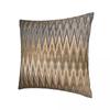 Earth Toned Wavy Zigzag Pillowcase Soft Polyester Cushion Cover Decorative Zig Zag Throw Pillow Case Cover Home Zippered 18"