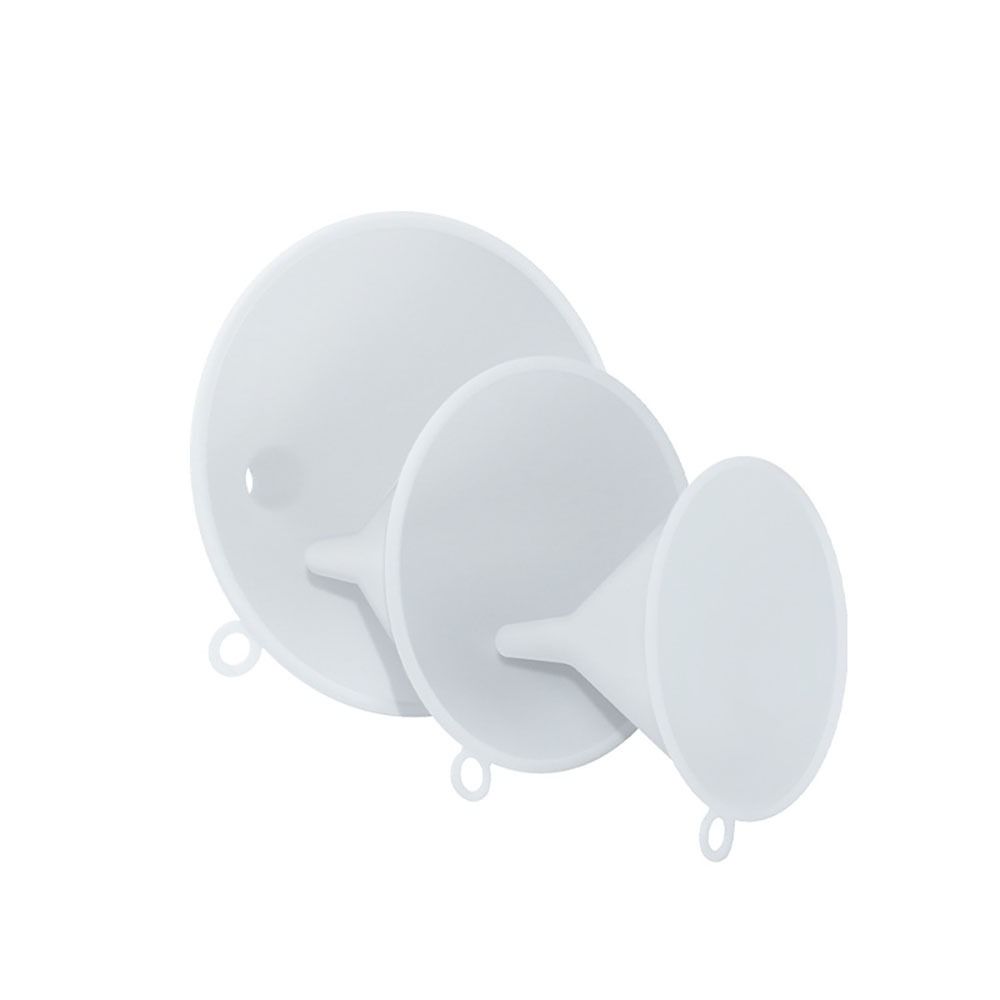 

Funnel Juice Dropper Bottles Liquid Oil Lab Filling for Canning Kitchen Tools Large Diameter Household White Hopper three-piece небесно-голубой