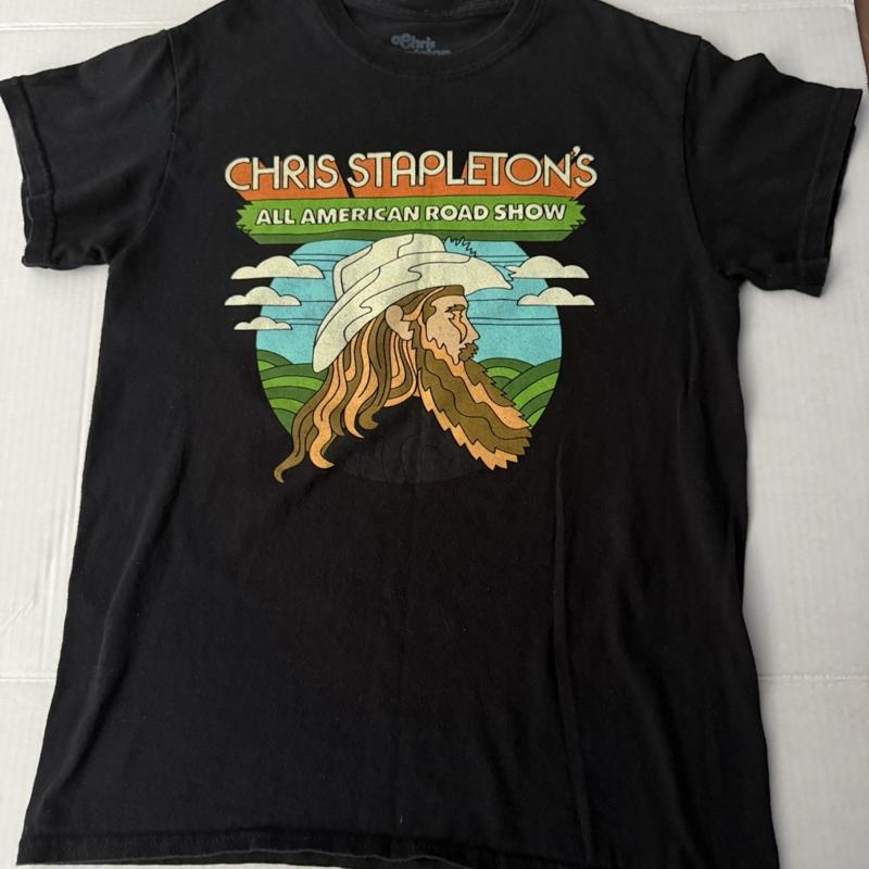 

Chris Stapleton All American Road Show 2022 Size Small Tour Black T Shirt 2 side 5XL різнокольоровий