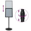 Podium Poster Stand Silver A3 PVC and Steel
