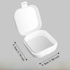 Portable Jewelry Box with Compartment Box with Mirror Small Desktop Organizer  Makeup