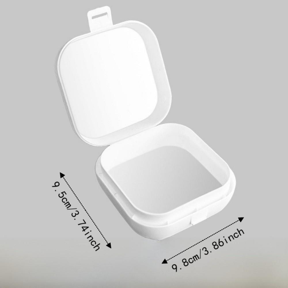 Portable Jewelry Box with Compartment Box with Mirror Small Desktop Organizer Makeup